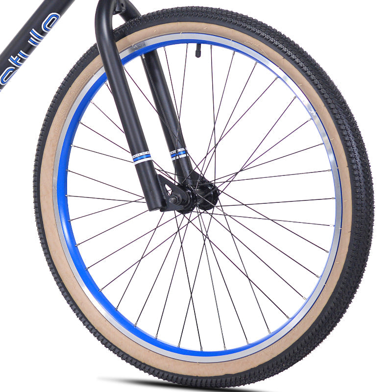 26" Thruster Street Style Satin Black, Front Wheel