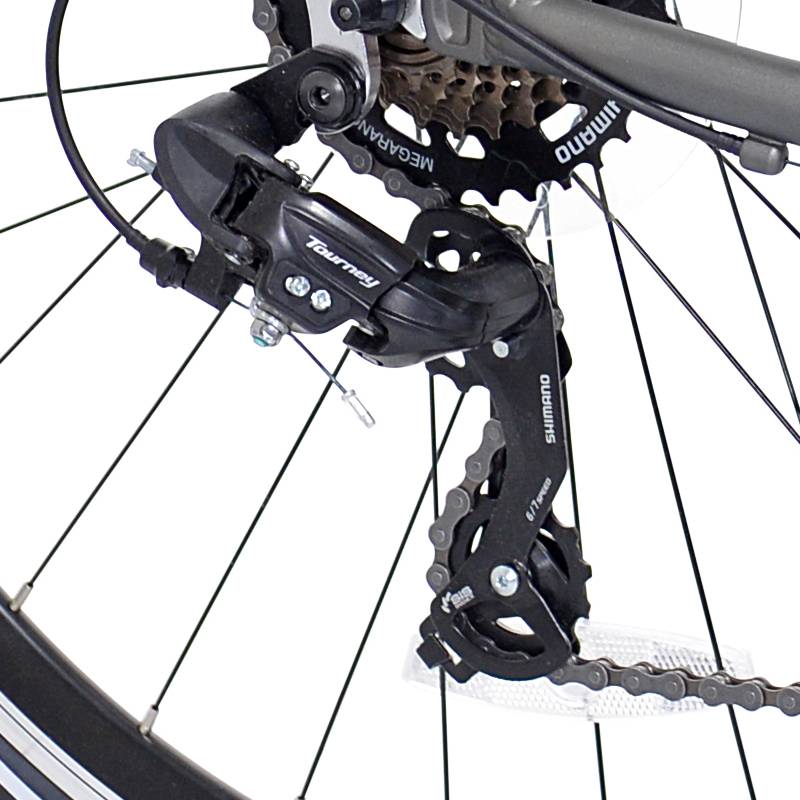 700C Univega USA Weekend Voyage 1.0 Matte Charcoal SM, Rear Derailleur